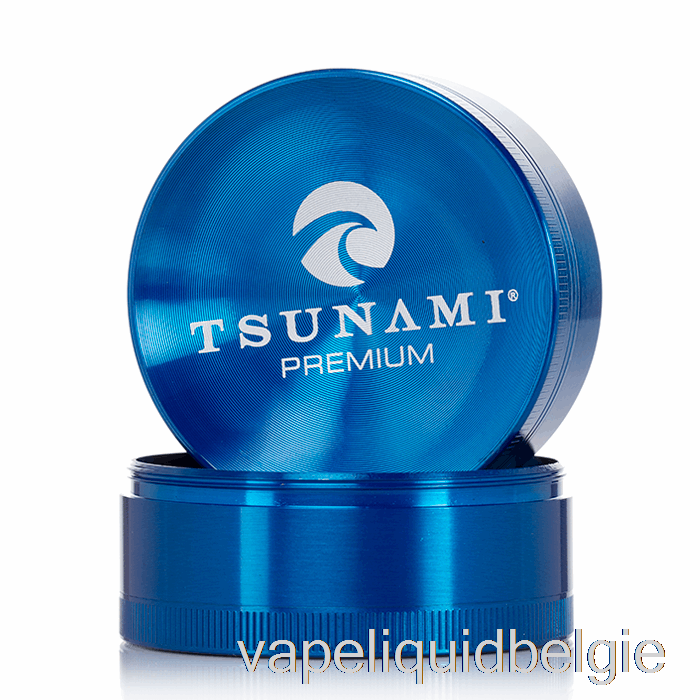 Vape Smaken Tsunami 2.4inch 4-delige Verzonken Top Grinder Blauw (63mm)